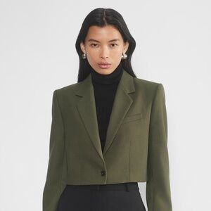 NWT Babaton Arbus Blazer (Dark Olive - Size 0)